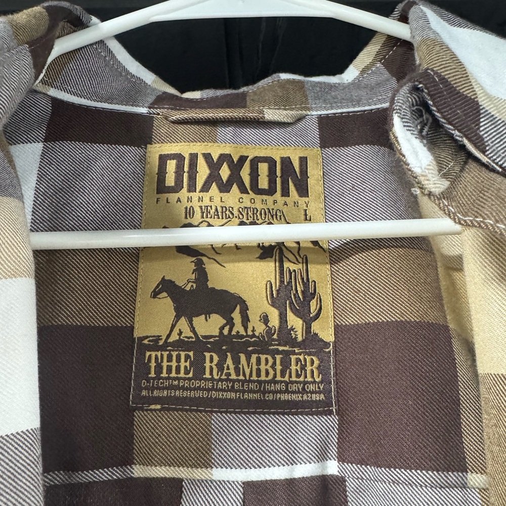 Dixxon Brown and Tan Flannel Shirt